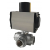 VALVULA BOLA 2" 3V "L"+ACTUADOR D/E