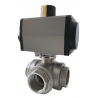 V.BOLA 3/4 INOX 3V "T"+ACTUADOR D/E
