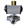V.BOLA INOX BARRA PULIDA CONEX. DIN 3V "L"+ACTUADOR S/E-N/C