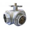 VALVULA BOLA 3V-T 1/2 PARA ACTUADOR