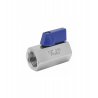 VAL. BOLA MINI INOX H-H 1/4 PN63